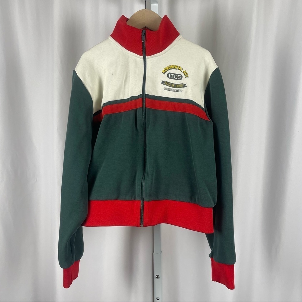 ZARA Small Kids Colorblock Zip-Up Track Jacket Roma Italy Streetwear